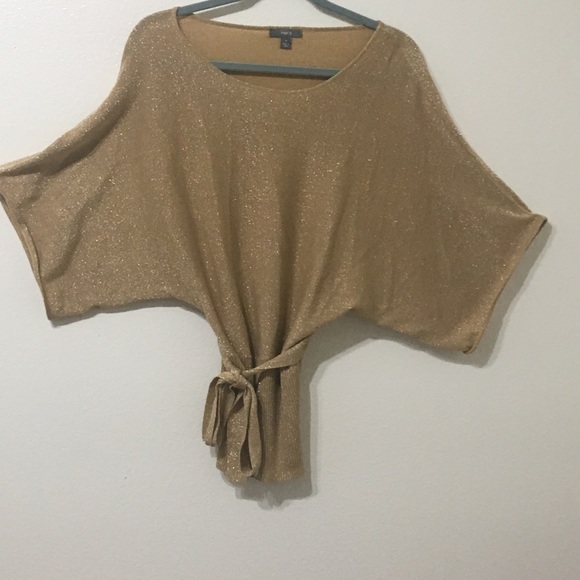 Gold Lightweight Sweater Blouse Apt. 9 - Picture 1 of 3
